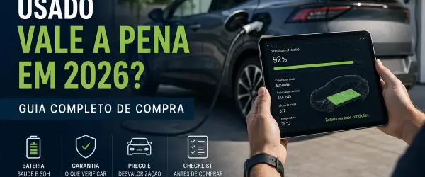 Carro Elétrico Usado Vale a Pena em 2026? Guia Completo de Compra