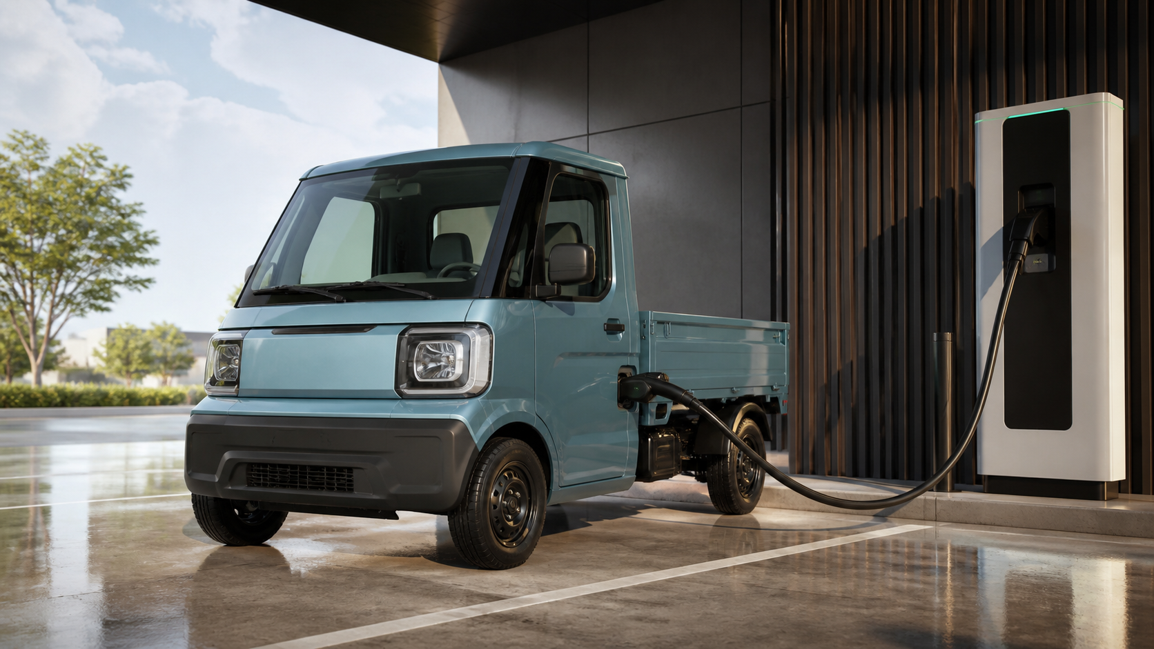 Caminhão elétrico minúsculo promete recarga de 400 kW