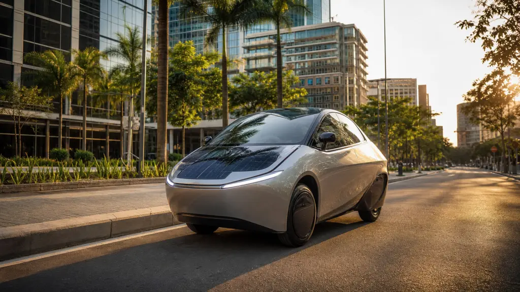 Finalmente testamos o carro elétrico solar da Aptera