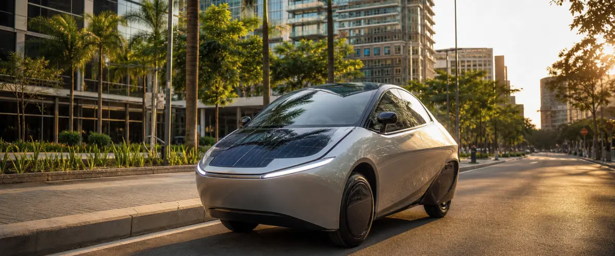 Finalmente testamos o carro elétrico solar da Aptera