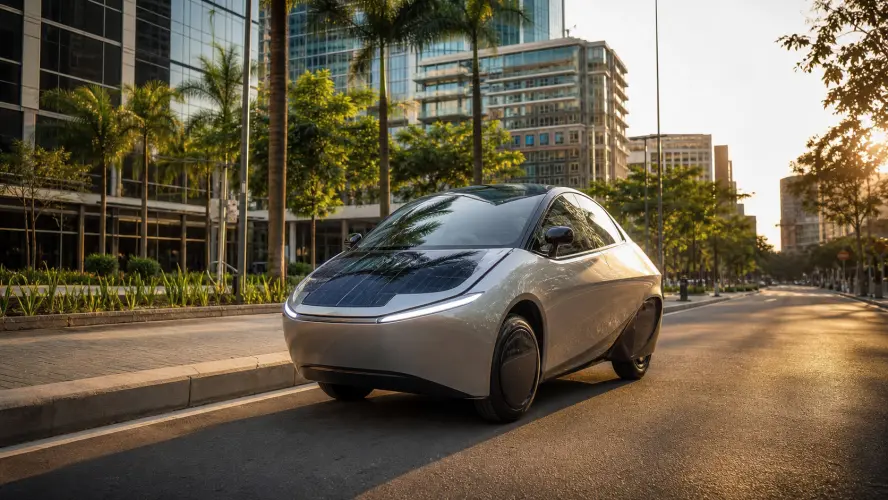 Finalmente testamos o carro elétrico solar da Aptera