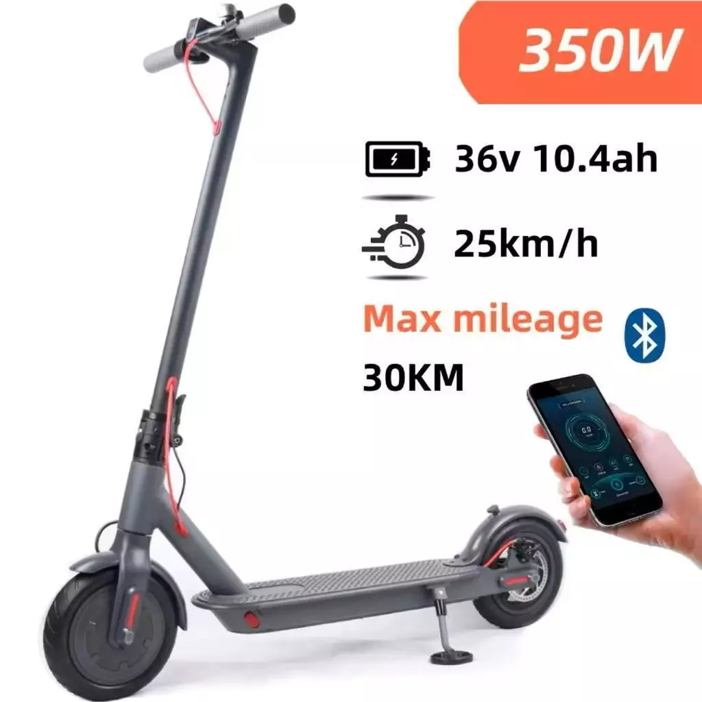 Patinete Elétrico Adulto 350W – Alta Velocidade, Bateria Longa e Suporta Até 150kg