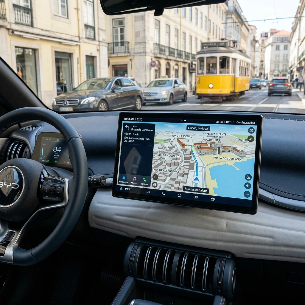 GPS da BYD falando portugues de Portugal? Como corrigir em 2 minutos