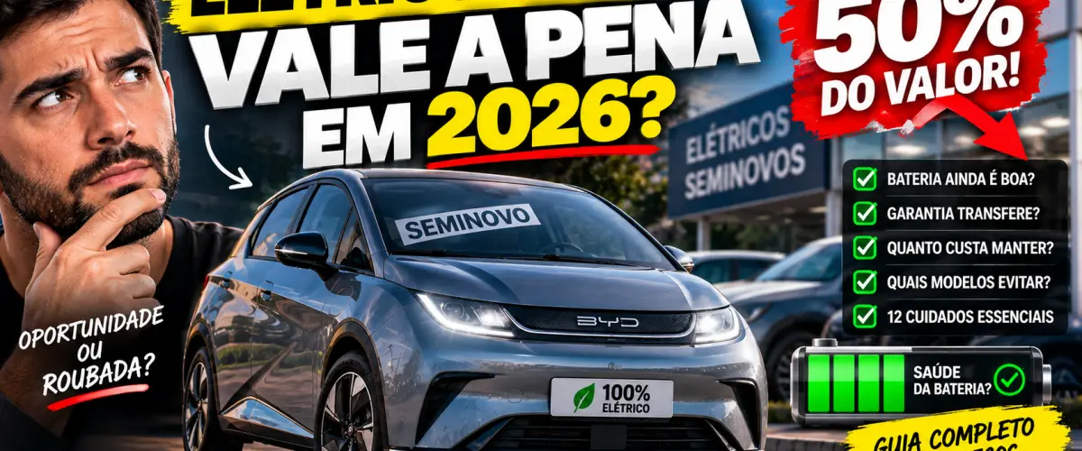 Carro Elétrico Usado É um Bom Negócio em 2026? Sim! Aqui está por quê