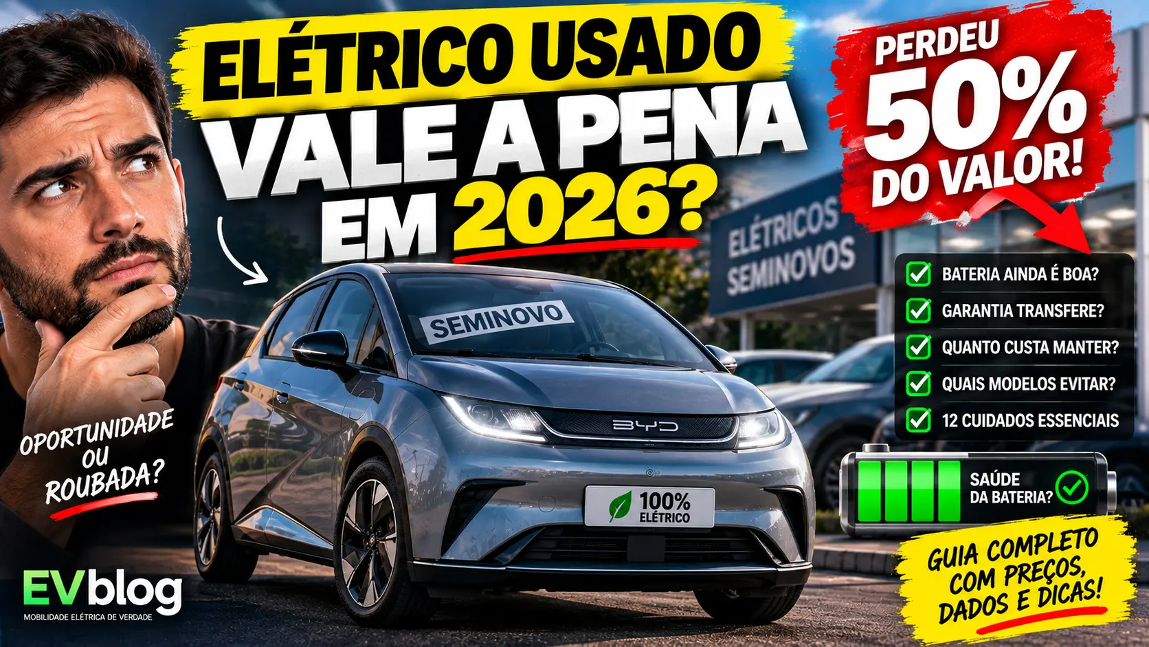 Carro eletrico usado 200 mil km confiavel