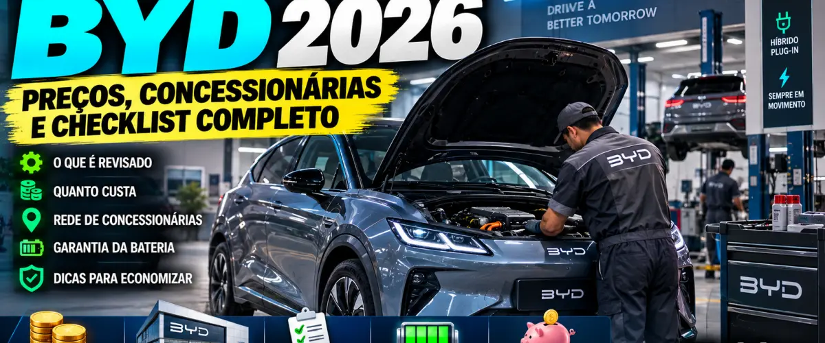 Revisão e Manutenção BYD 2026: Preços, Concessionárias e Checklist Completo
