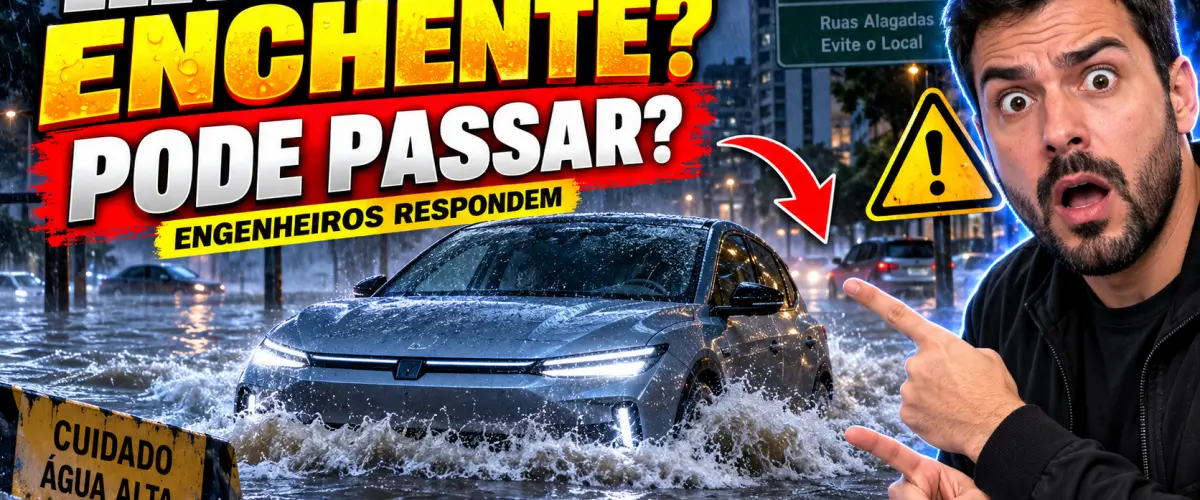Carro Elétrico em Enchente: É Seguro Dirigir e o Que Fazer?