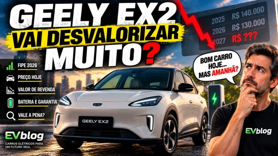 Geely EX2 vai desvalorizar muito? FIPE e revenda em 2026