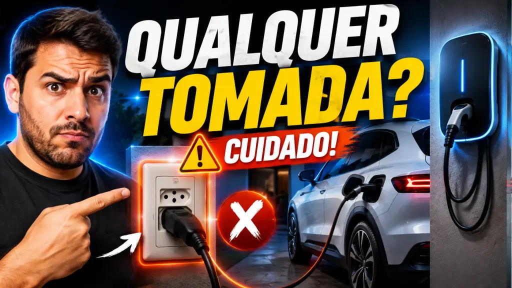 Dá para carregar carro elétrico em qualquer tomada?