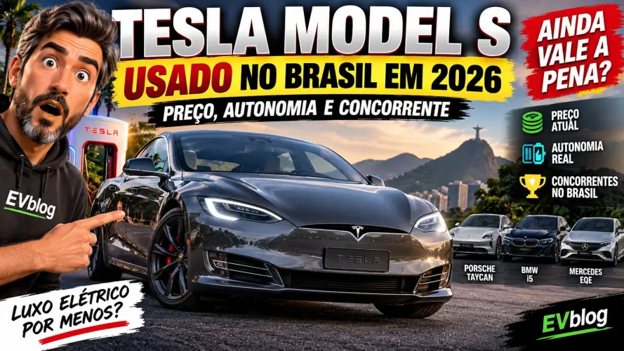 Tesla Model S Usado no Brasil em 2026: Preço, Autonomia e Concorrentes