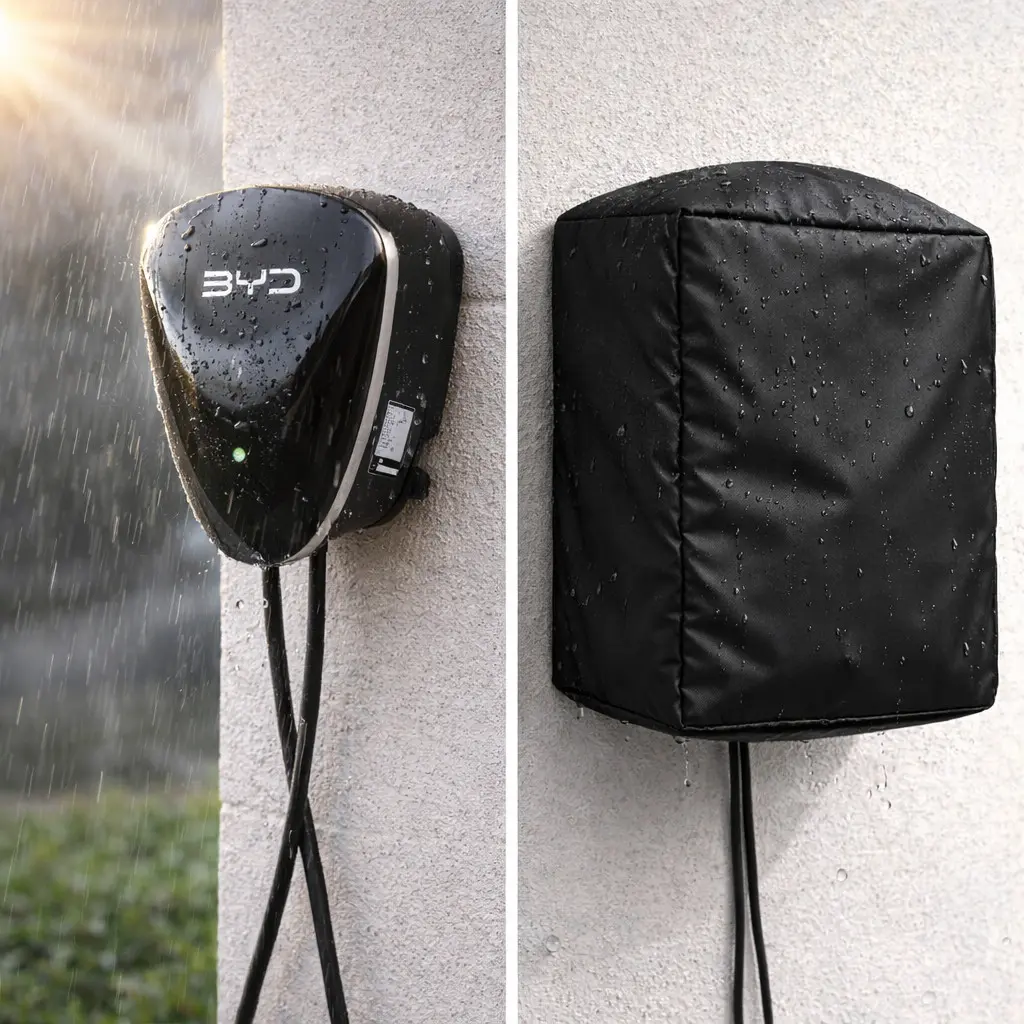Capa de chuva para wallbox: protege mesmo? (R$ 35,99 a R$ 47 e o que o IP já garante)