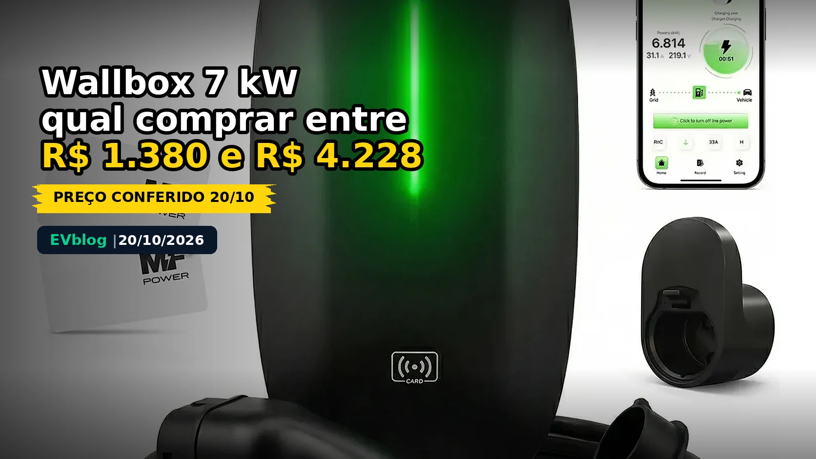 Wallbox 7 kW: qual comprar entre R$ 1.380 e R$ 4.228